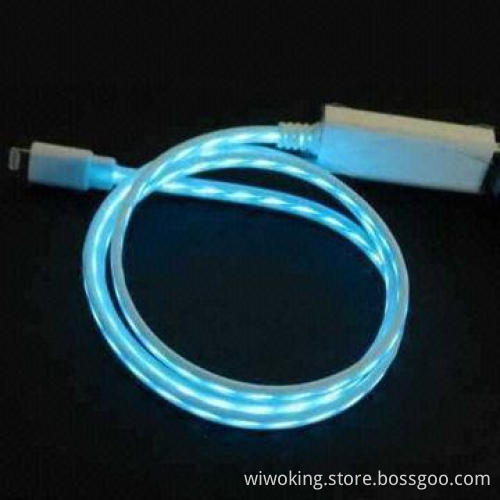 Sync Cable Accessories/LED Flow Lightning Cable for iPhone 5, Flashing Charge